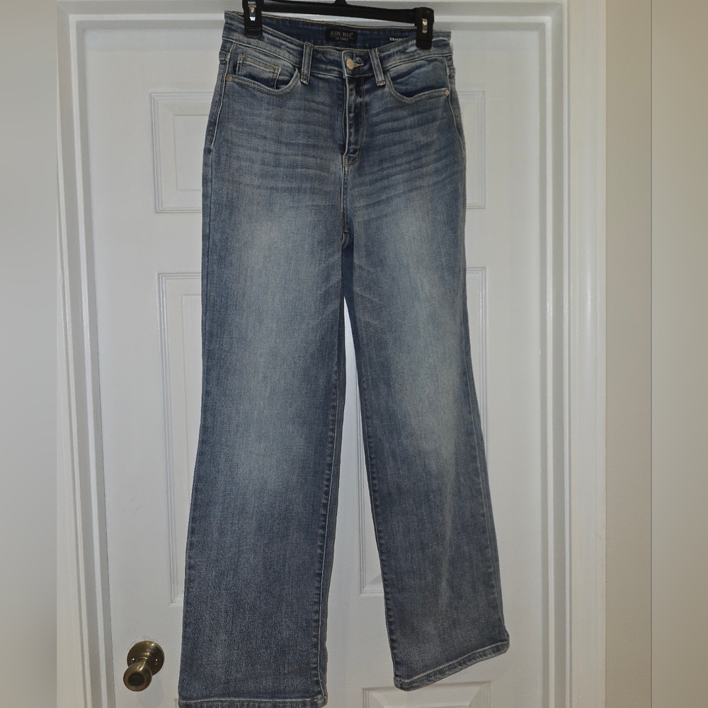 Judy Blue Light Wash Wide Leg Jeans